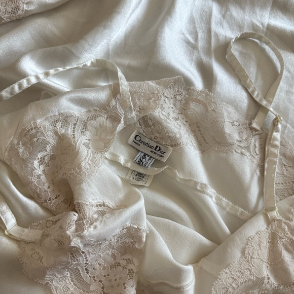 Vintage Christian Dior Silk Lace Slip Dress - Picture 7 of 7